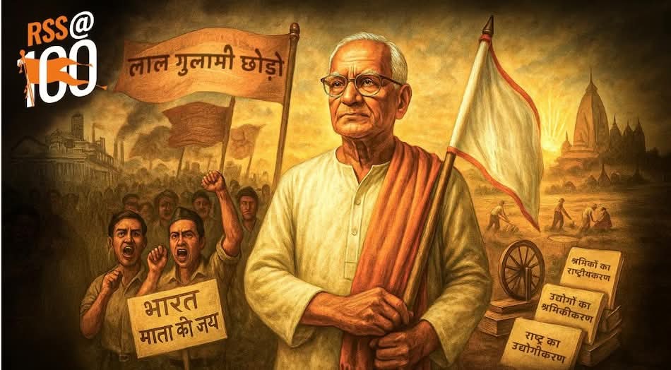 RSS के सबसे ज्यादा संगठन खड़े करने वाले दत्तोपंत ठेंगडी जी, जिन्होंने ठुकरा दिया था पद्मभूषण