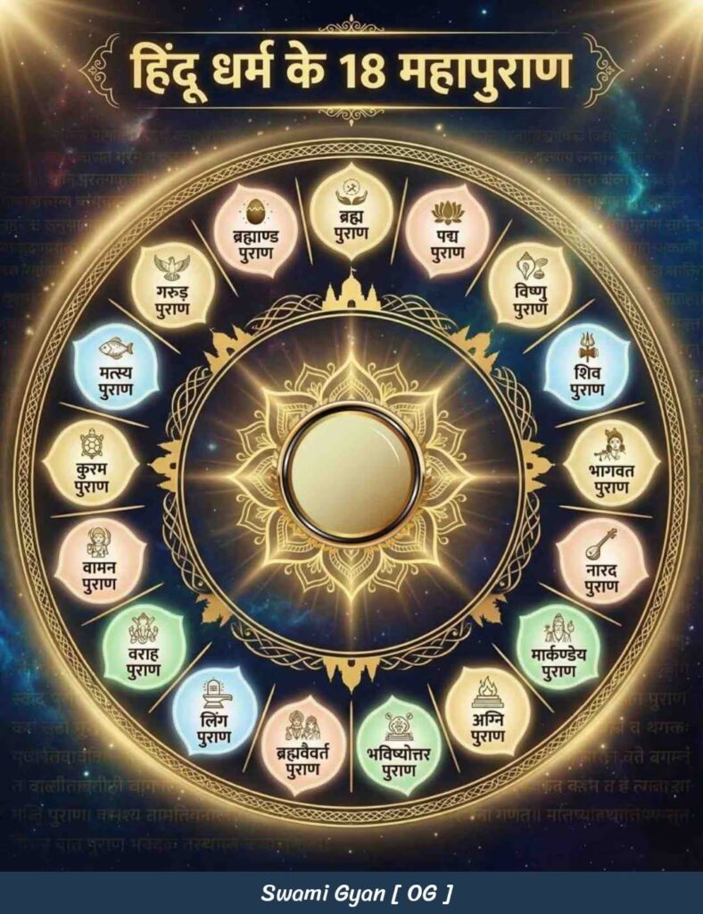 महृर्षि वेदव्यास ने 18 पुराणों का संस्कृत भाषा में संकलन किया,